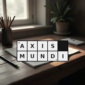 Hasło krzyżówkowe idea środka świata uważanego za stabilny element wszechświata - axis mundi – rozwiązanie, synonimy, podpowiedzi i definicje krzyżówkowe